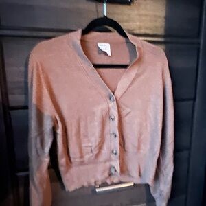 Kerisma Tan Button-Up Cardigan